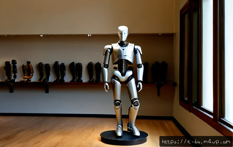 Home 13 바이오닉 보철의 역사와 발전 과정 - Photorealistic museum-style scene illustrating the history of bionic prosthetics, a modern Italian a...
